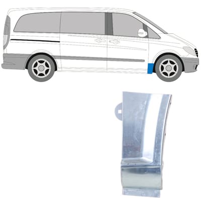 Reparatiepaneel voorspatbord voor Mercedes Vito W639 2003-2014 / Rechts