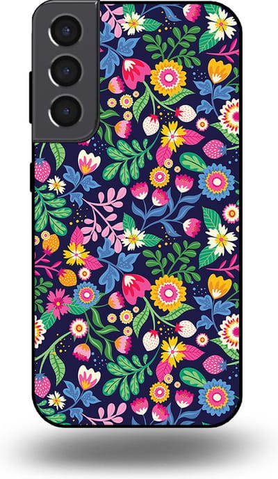 Smartphonica Telefoonhoesje geschikt voor Samsung Galaxy S22 Plus met bloemen opdruk - TPU backcover case flower design geschikt voor Samsung Galaxy S22 Plus