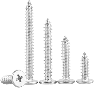 Dailygoody - Dunne zelftappende schroeven - Roestvrij staal - Duurzaam en esthetisch - M6 x 20 mm - Geschikt voor houtbewerking - 20 stuks