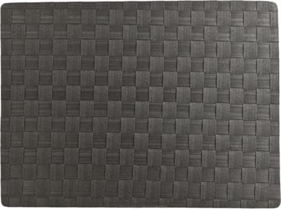 Cosy & Trendy Placemat - donkergrijs - gevlochten - 30 x 40 cm - Onderleggers - Tafeldecoratie