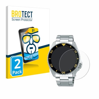 BROTECT - Screenprotector voor Seiko 5 Sports SRPD59K1 - Folie Beschermfolie transparant 2 Stuks