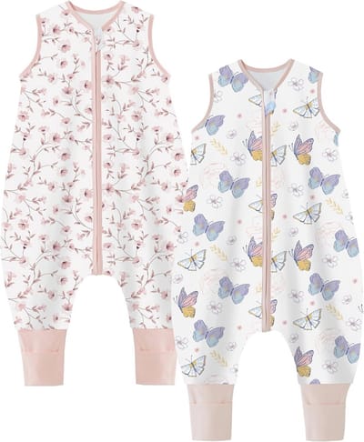 Zomerslaapzak met Voeten - Kinderpyjama - Comfortabel Slapen - 100% Katoen - 0.5 Tog - Meerdere Kleuren
