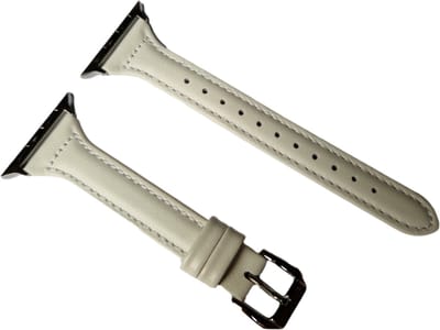 Fungus - Smartwatch bandje - Geschikt voor Apple Watch 38 / 40 / 41 mm - Series 1 2 3 4 5 6 7 8 9 SE iWatch - PU leer - Wit