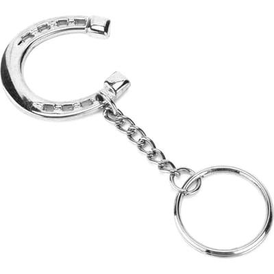 Stangbit Sleutelhanger Hoefijzervormige Sleutelhanger Paardenbittensleutelhanger voor Autosleutels Toegangscontrolekaarten white