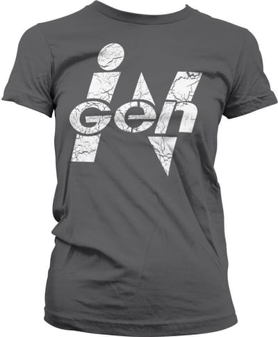 Jurassic Park Dames Tshirt -XL- iGen Grijs