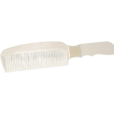 Heren Olie Haar Kam Plastic Duurzaam Breed Afgeronde Tand Kam Draagbare Lichtgewicht Haar Kam voor Thuis wit