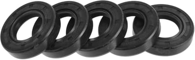 Universele olieafdichting met dubbele lip en stalen afdichtring, 25 x 45 x 10 mm, hoge druk, NBR-rubber, zwart, 5 stuks, geschikt voor motoren, machines en voertuigen