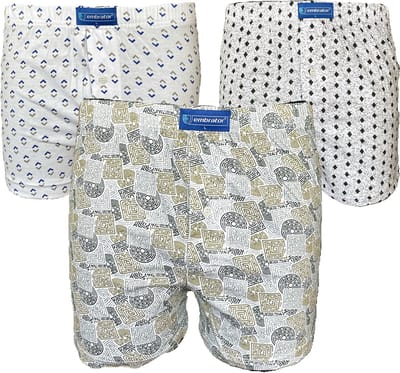 Embrator 3-pack mannen Boxershort Loose Fit katoen 2XL