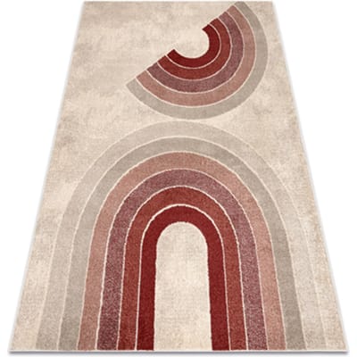 Kleden Rugsx Tapijt FUSION 0807 crème / bordeauxrood - 80x150 cm