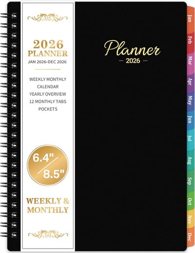 Agenda 2026 Week- en Maandplanner Januari tot December met Tabs