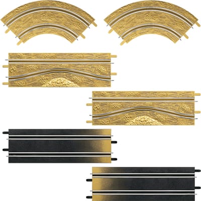 Carrera GO!!! Rally Baandelen - 6 Stuks - Racebaanonderdeel