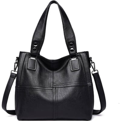 Nieuwe Veelzijdige Tote Bag Grote Capaciteit Dames Tas Middenleeftijd Moeder Tas Schoudertas Crossbody Tas black