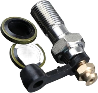 Remklauw Ontluchtingsnippel - Banjo Bout - Motoronderhoud - PVD Coating - M10 X 1.0/1.25mm - Legergroen
