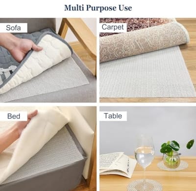 Antislip Ondertapijt 150x200 cm - PVC Matrasbeschermer, Snijdbaar en Universeel Toepasbaar