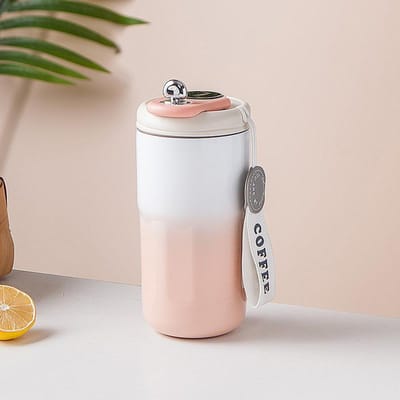 Koffie Thermosbeker Geïsoleerde Waterbeker voor Meisjes Hoog Uiterlijk Niveau Draagbare Begeleidende Beker Nieuwe Digitale Display Beker Koffiekop 420ml
