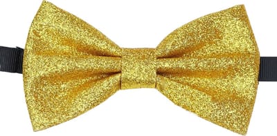 Sorprese Vlinderdas Kind - Goud Glitter - Voorgestrikt - Vlinderstrik Kind - 10 cm - Strik