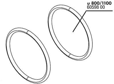 JBL ProFlow O-Ring (2x) Afdekking + Slangaansluiting U800/1100