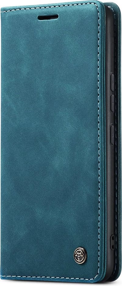 CaseMania Bookcase hoesje geschikt voor Samsung Galaxy S23 FE - Effen Groen - Kunstleer