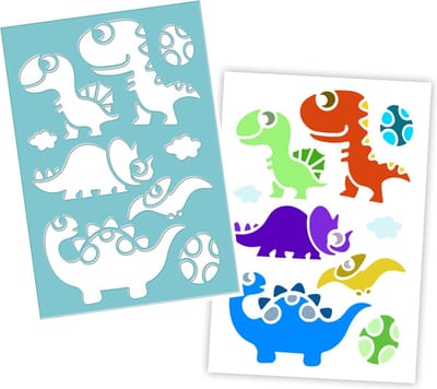 Tekensjabloon Dino’s – Sjabloon voor Kinderen – Tekenen & Kleuren
