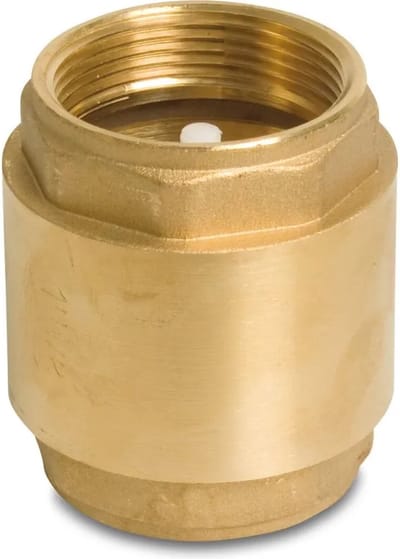 Terugslagklep veerbelast messing 1/4" binnendraad 16 bar type 5
