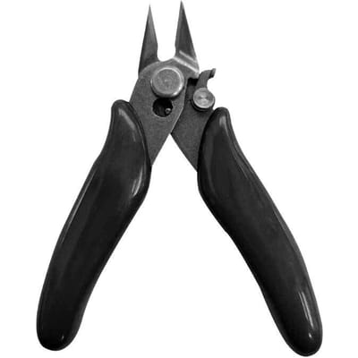 Mini pince à bec diagonal de 3,5 pouces de qualité industrielle, petite pince à bec pointu, outil d'entretien du matériel domestique gray