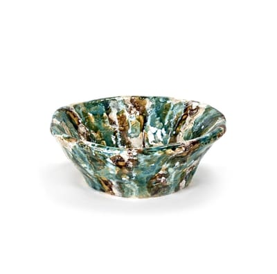 Serax Interieuraccessoires Kom Bruin-Groen-Turquoise L 31.5 cm B 31.5 cm H 12 cm