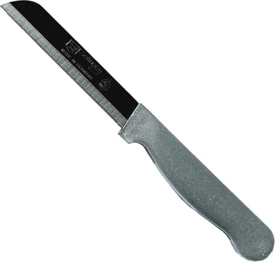 Solingen Kartelmes – Tomatenmes met Kartel – Robuust Handvat – RVS – 18,5 cm met Blade Cover – Zilver Glitter