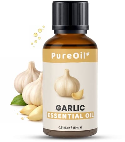 PureOil – Knoflook Etherische Olie – 15ml – 100% Puur, Natuurlijk & Vegan – Voor Huid | Gezicht | Scalp | Diffuser | Aromatherapie