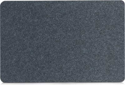 Zeller Placemats van vilt - donkergrijs - 45 x 30 cm - Rechthoekig - Borden onderleggers