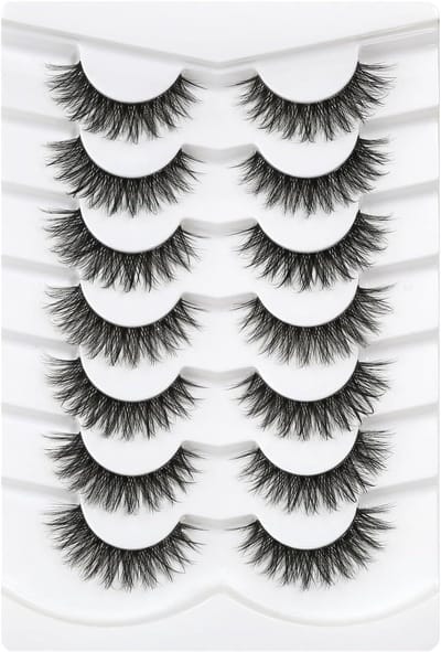 Wimperextensions - Natuurlijke Wimpers - Dagelijkse Make-up - Herbruikbaar 10-15 keer - 7 Paar - Zwart