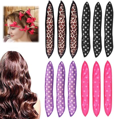 Krulspelden - 12 Stuks - Heatless Curls - Krullen zonder Hitte - Haarkruller - Haarkrullen - Krulstyler Hittevrije krulspelden - Spons krulspelden - Flexibele krultangbenodigdheden - Voor lang, kort, dik en dun haar - Krultangen voor de nacht