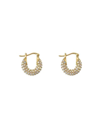 Jobo By JET - Sun earring - Gold - Goudkleurige dames oorbellen - Diamanten - trend 2021
