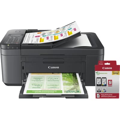 Canon PIXMA TR4755i + 1 set extra cartridges + fotopapier