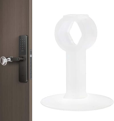 Deurstopper - Deurstop - 4 stuks - deurstoppers voor binnen - deurbuffer - deurvastzetter - Deurklem - Deurwig - Deurklink bescherming - Deurbescherming - Muurbescherming - deurwiggen - deur wig - Transparant