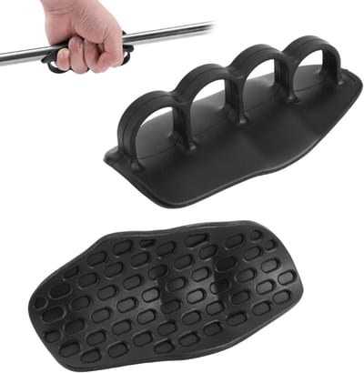 2 Stuks Rubber Gym Grips voor Optimaal Grip en Bescherming bij Gewichtheffen, Bodybuilding en Fitnessoefeningen