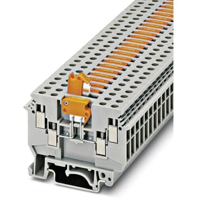 Phoenix Contact 2776044 Doorgangsserieklem 6.2 mm Schroeven Grijs 50 stuk(s)