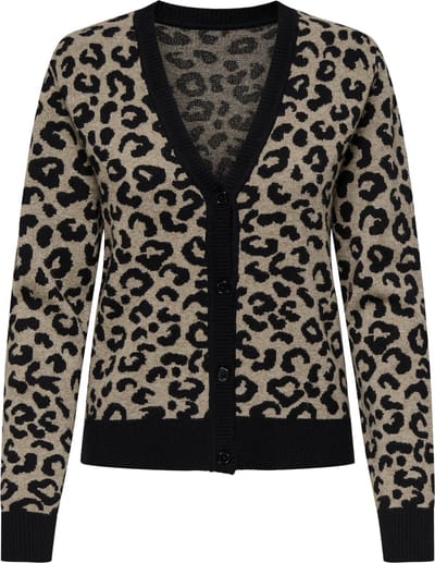 Regular fit gebreid jack van viscosemix model 'LEO'