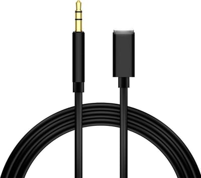 iPhone compatibel aux kabel | 1 meter | zwart