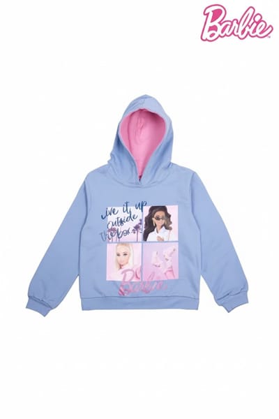 Barbie Hoodie - 100% Katoen - Maat 158/164 - Meisjes Kleding - Barbie Kleding - Kinder Kleding - Capuchontrui/ Sweatshirt - Barbie Print - Comfortabele Hoodie - Ademend & Extra Zacht - Hoge Kwaliteit