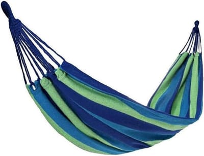 Hangmat Stoel - Schommel Relax - Buiten Ontspannen - Dik Canvas Materiaal - 200x100 cm - Naturel