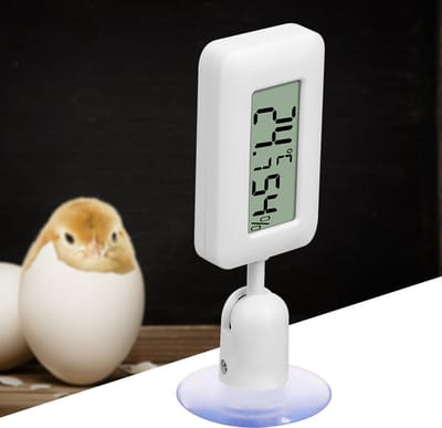 Oneay Digitale thermometer en hygrometer met verlicht LCD-display, 360° draaibaar, geschikt voor reptielenverblijven, kassen en incubators.