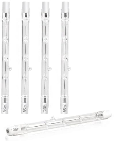 100W R7s Halogeenlamp Dimbare Warm Wit 2700K Lineaire Veiligheidslamp 1500lm Flutlicht AC 220-240V 5 Stuks