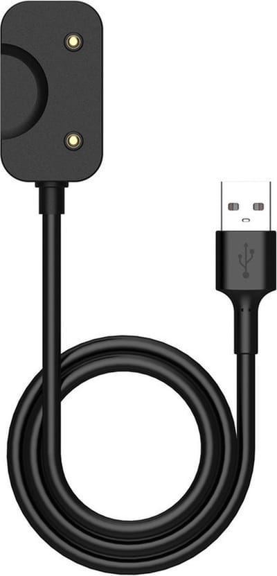Oplader - USB oplaadkabel - geschikt voor Samsung Galaxy Fit 3 - magnetisch - 1 meter - zwart