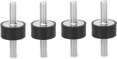 Rubberen Anti-vibratie Bevestigingen - 4 Stuks, Vibration Dampers voor Compressoren, Motoren en Waterpompen, Geluiddemping en Trillingsbeheersing