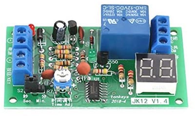 Countdown Timer 12V met LED-display en Schakelmodule - Instelbare Tijd tot 99 Minuten