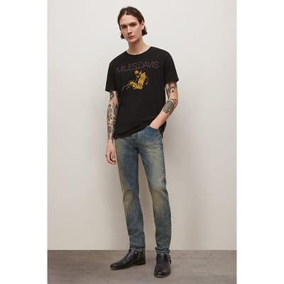 John Varvatos J702 - Slim Fit Aged Blue Maat: W38 | Slim Jeans Outlet | Heren | Grijs