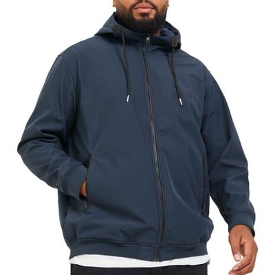 JACK&JONES PLUS JJEBASIC SOFTSHELL HOOD NOOS PLS Heren Jas - Maat EU2XL US1L