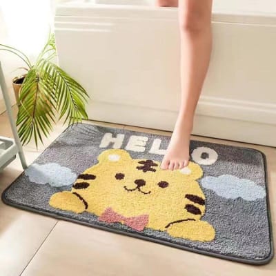 Cartoon Imitatie Kasjmier Vloermat Badkamer Absorberend Toiletdeur Entree Antislip Mat Slaapkamer Tapijt Deurmat Vloermat Huishoudelijk 50 * 80 thickened (imitation cashmere)