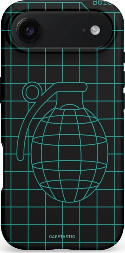 Casetastic hoesje geschikt voor Apple iPhone Air - MagSafe - Dubbellaagse bescherming - Retro bom - Fashion Case - Zwart Petrol