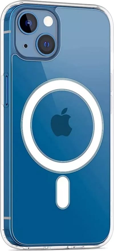 Lennexo Hoesje Geschikt Voor iPhone 13 Met Magneet Ring - Siliconen Hoesje Voor Draadloos Opladen en Geschikt voor Magsafe
